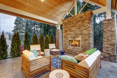 Outdoor Fireplace Design