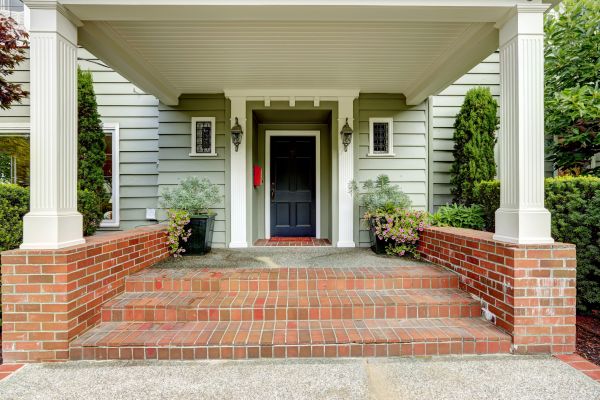 Front Porch Masonry Repair in Danbury