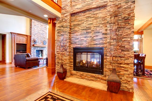 Stone Hearth Installation in Danbury