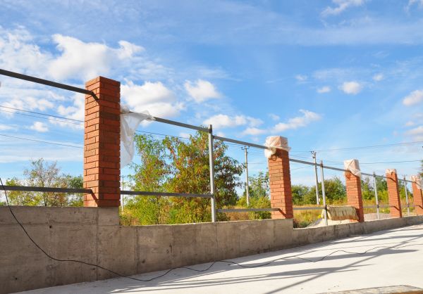 Brick Pillar Installation in Danbury